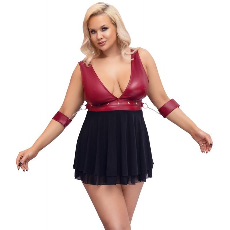 Babydoll kleit must ja punane 2 XL - COTTELLI