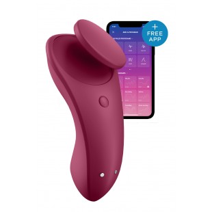 Püksikute vibraator rakendusega lilla - SATISFYER SEXY SECRET