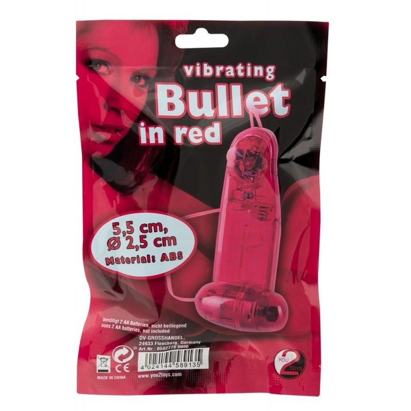 VibratinYou2Toys - vibrējošā lodīteg Bullet red