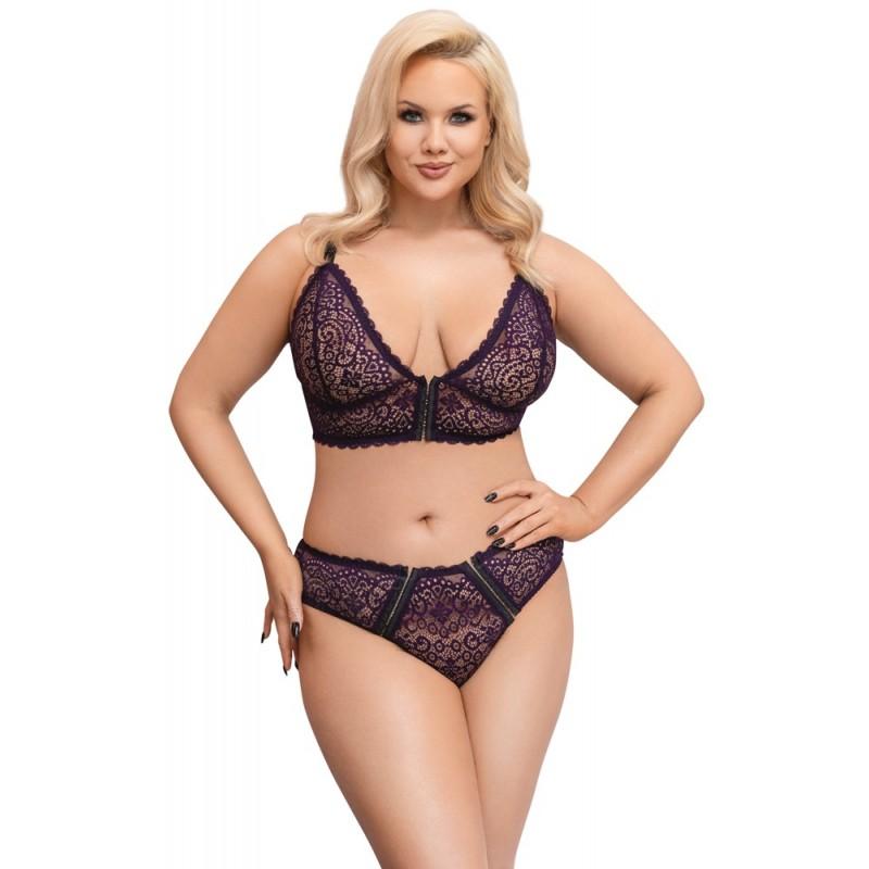 Bra Set purple 4XL