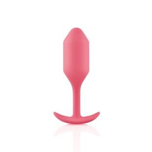 Roosa anaalne pistik sisemise raskuskuuliga - Snug Plug 2 - B-Vibe