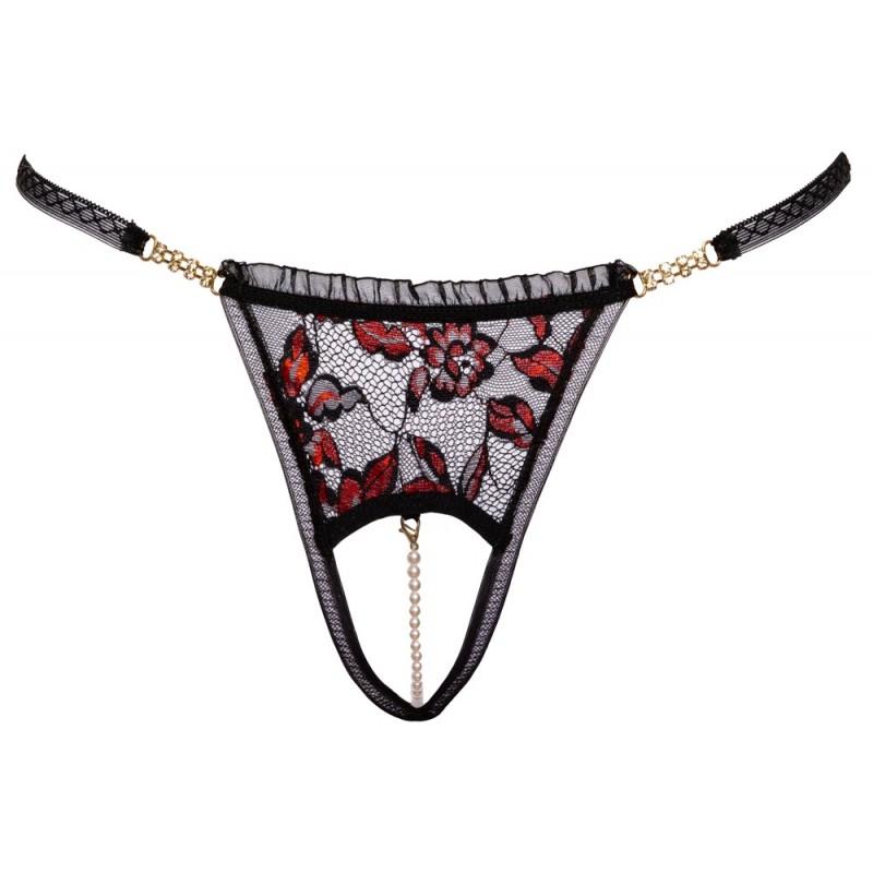 Crotchless String Pearl S/M