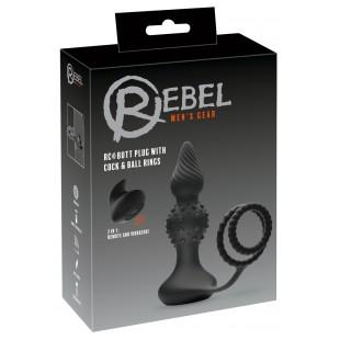 Rebel RC butt plug with cock&b