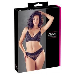 Aluspesu komplekt kivikestega L must - cottelli lingerie