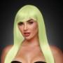 Pikkade pimedas helendavate blondide juustega parukas - Pleasure Wigs