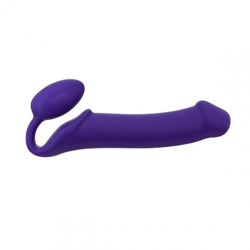 Strap-on-me - semi-realistic bendable strap-on purple s