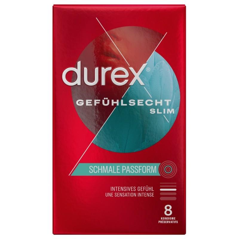 Eriti pikad latekskondoomid 9 tk - Durex Slim Fit