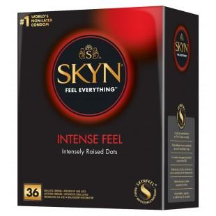 Lateksist täpilise tekstuuriga kondoomid 36 tk - SKYN Intense Feel