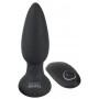 Анальная вибропробка с пультом ду black velvets vibrating plug, черная