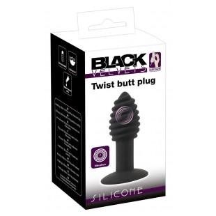 ANAALTAPP - BLACK VELVETS TWIST BUTT PLUG