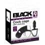 Black Velvets Cock cage with a