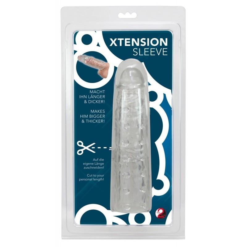 Xtension sleeve transparent