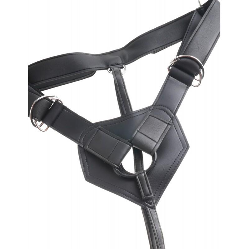 Страпон на виниловых трусиках strap-on harness cock - 17,8 см.