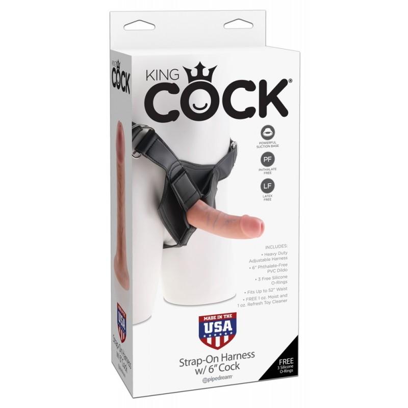 King cock strap-on 6 inch