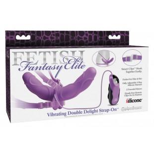 Topelt strap-on vibratsiooniga - Fetish Fantasy Elite