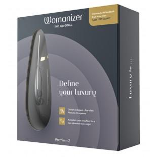 Kliitori õhupulsator must - WOMANIZER - premium 2