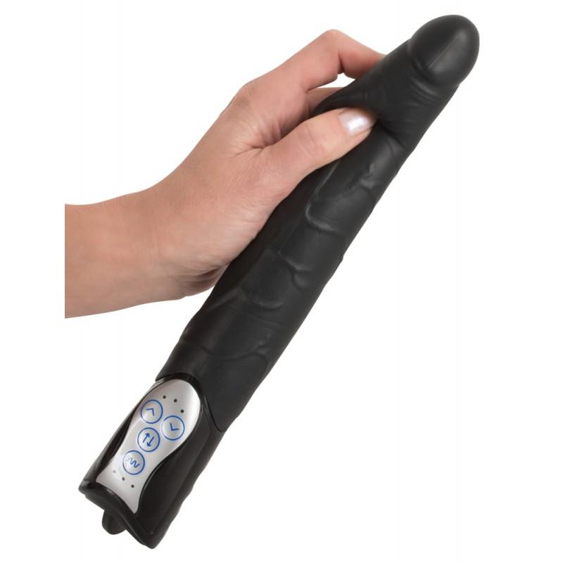 Black push thrusting vibrator