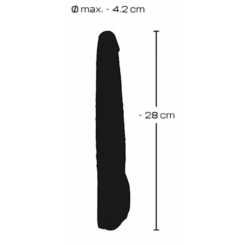 Black push thrusting vibrator