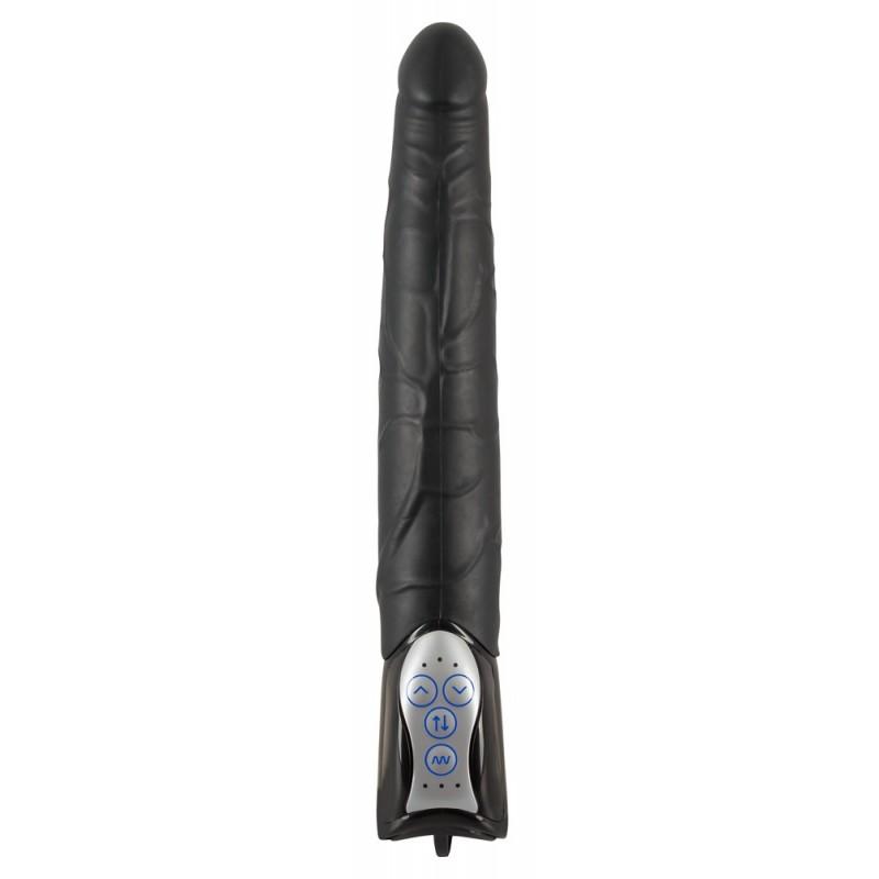 Black push thrusting vibrator