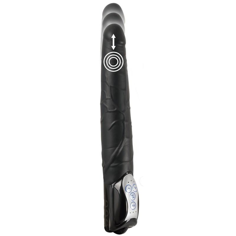 Black push thrusting vibrator