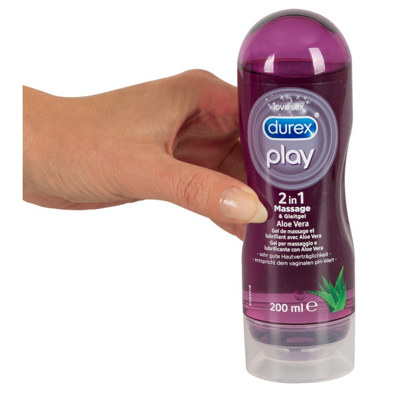 Massažigeel ja libesti 2in1 aaloega 200 ml - Durex play