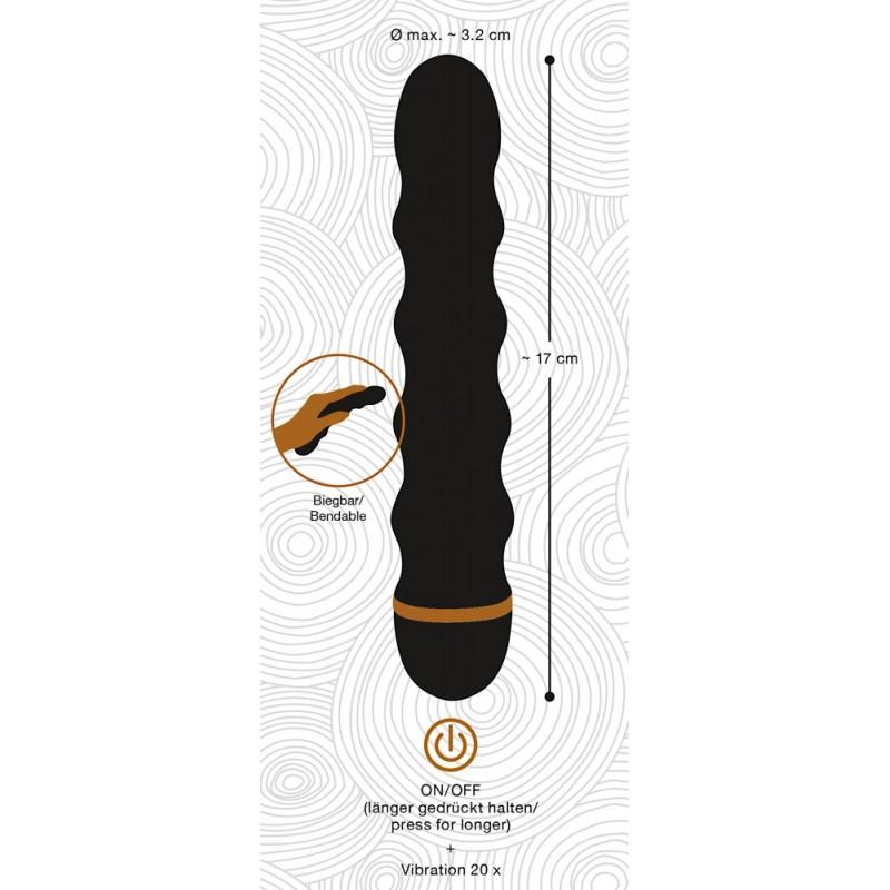 Bendy wavy vibrator