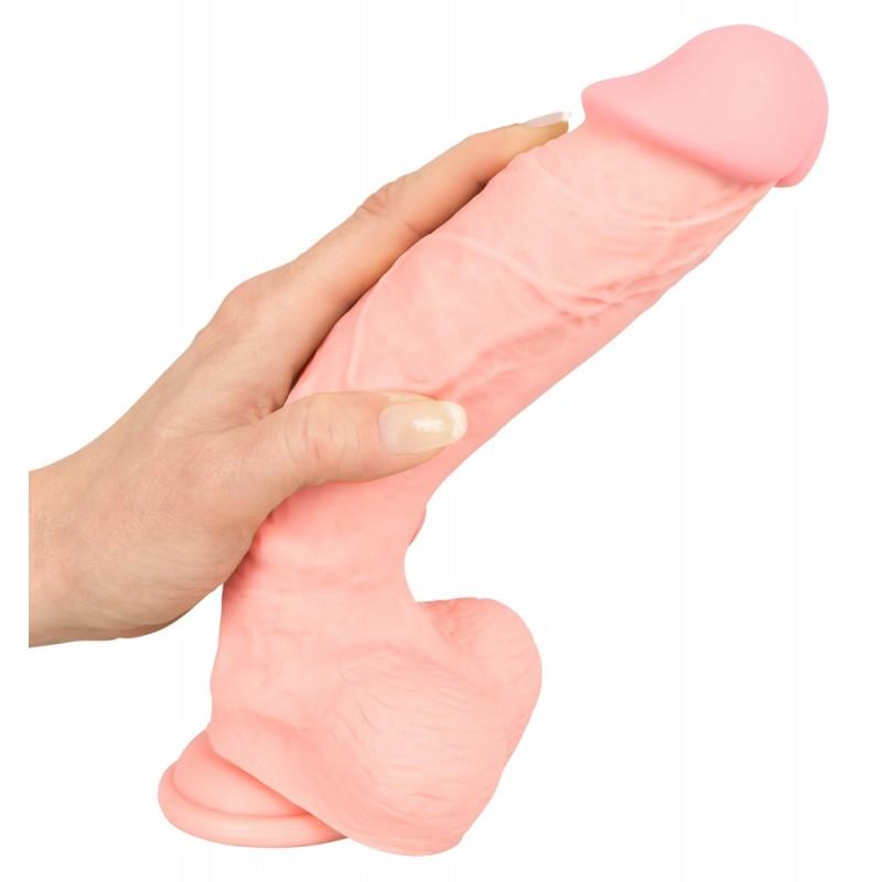 Реалистичный фаллоимитатор medical silicone dildo - 24 см.