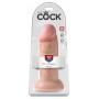 Телесный фаллоимитатор king cock 10" chubby - 25 см.