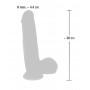 Medical silicone dildo 20 cm