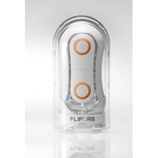 Мастурбатор Tenga Flip Orb Masturbator Orange Crash, белый