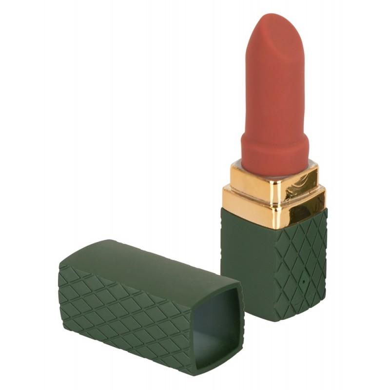 Мини-вибратор в виде помады Emerald Love Luxurious Lipstick, зеленый