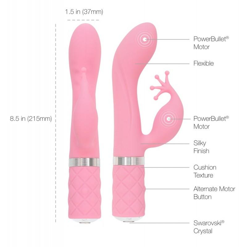 rabbit vibrator kinky pink - pillow talk