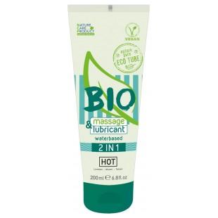 Hot bio massage and lubrikant waterbased 2in1 - 200 ML