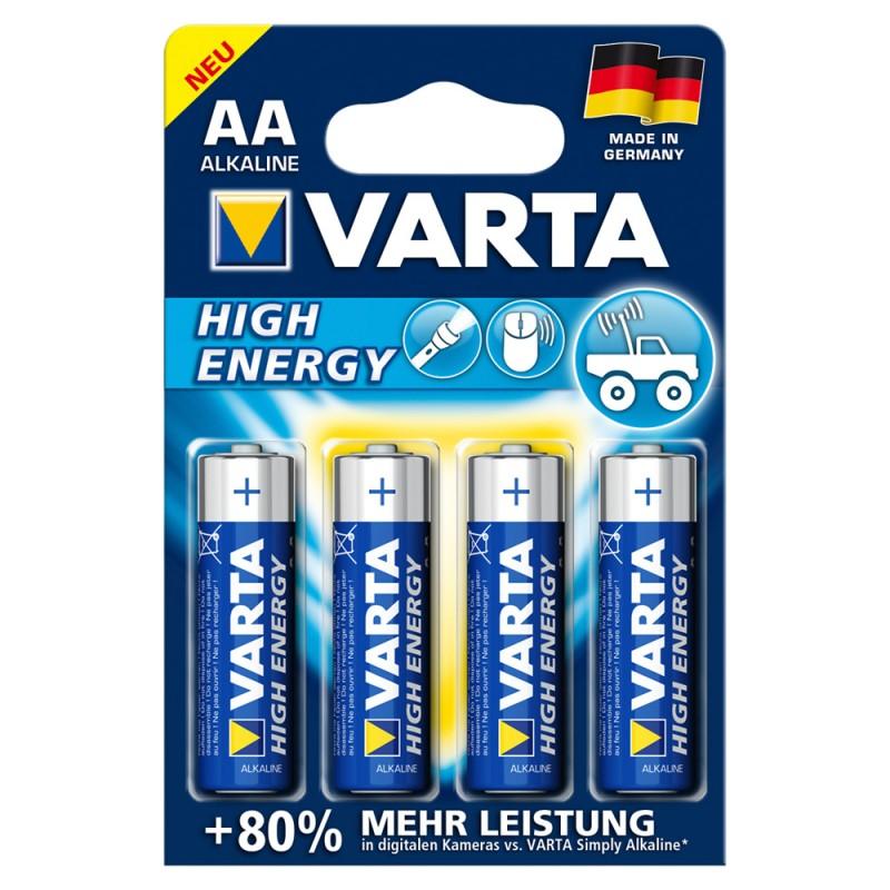 4 Varta AA patareid