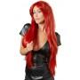 Long straight red wig