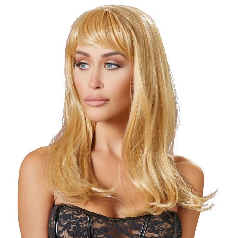 Long blonde wig