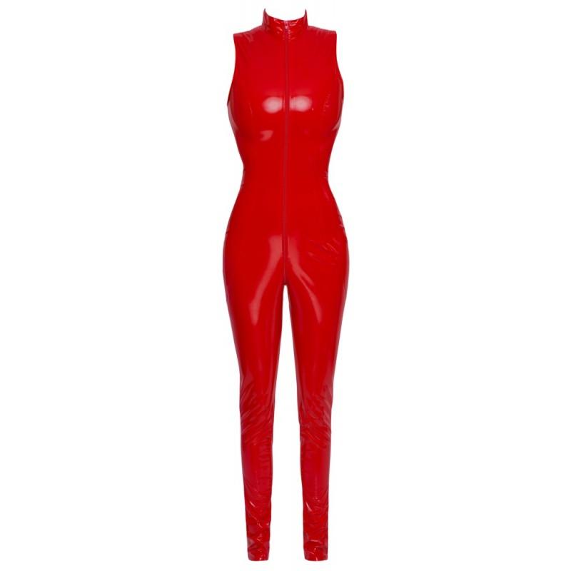 Vinyl Jumpsuit red XS