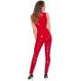 Vinyl Jumpsuit red XS