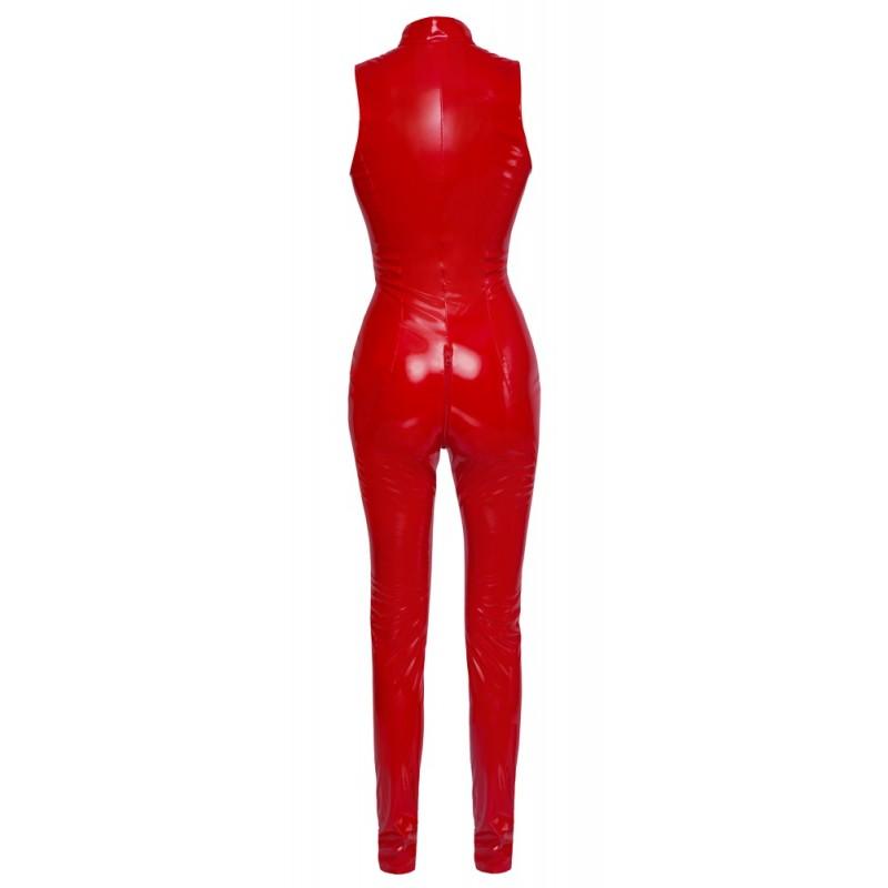 Vinyl Jumpsuit red XS