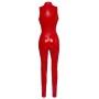 Vinyl Jumpsuit red XS