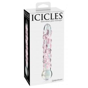 Фаллоимитатор дилдо 17,8cm прозрачный стеклянный icicles no. 7