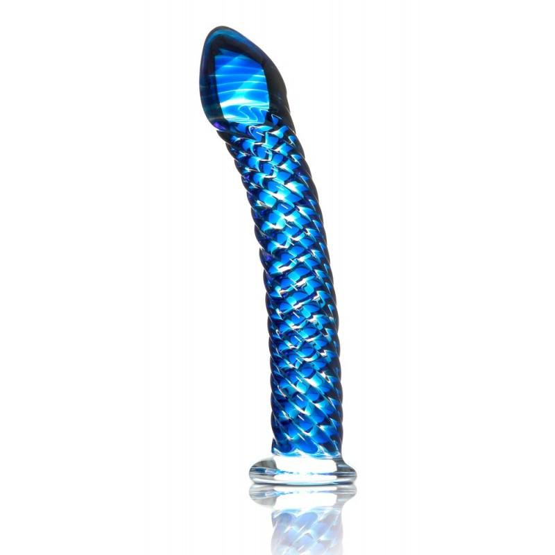 Klaasist dildo sinine - icicles nr. 29