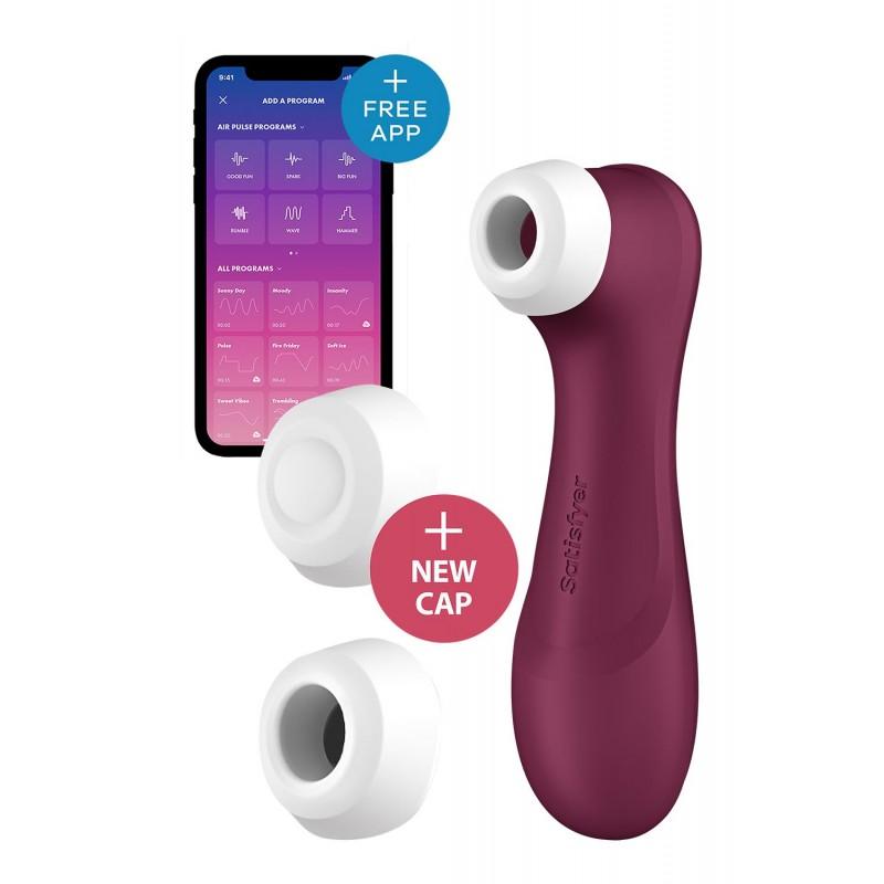 Клиторальный пульсатор - SATISFYER PRO 2 GENERATION 3 BLUETOOTH Бордовый