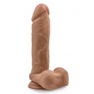 Dildo munanditega 23cm tume nahavärv - dr. SKIN dr. JULIAN