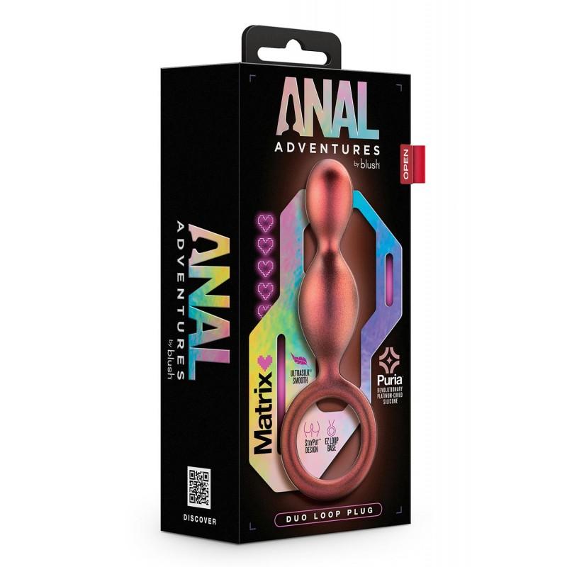 Helmekujuline anaalne pistik - ANAL ADVENTURES MATRIX DUO LOOP