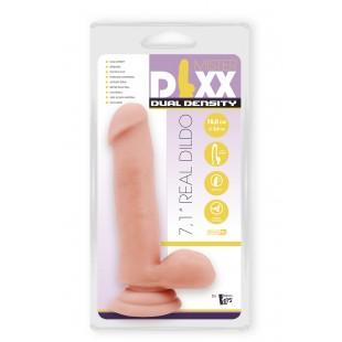 Topelt tihedusega dildo 18cm ihuvärvi - mr. DIXX