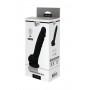 Topelt tihedusega dildo iminapaga 18cm must - Dream toys