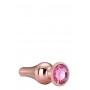 Gleaming love rose gold pleasure plug l