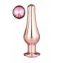 Gleaming love rose gold pleasure plug l