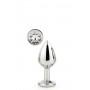 Gleaming love silver plug small